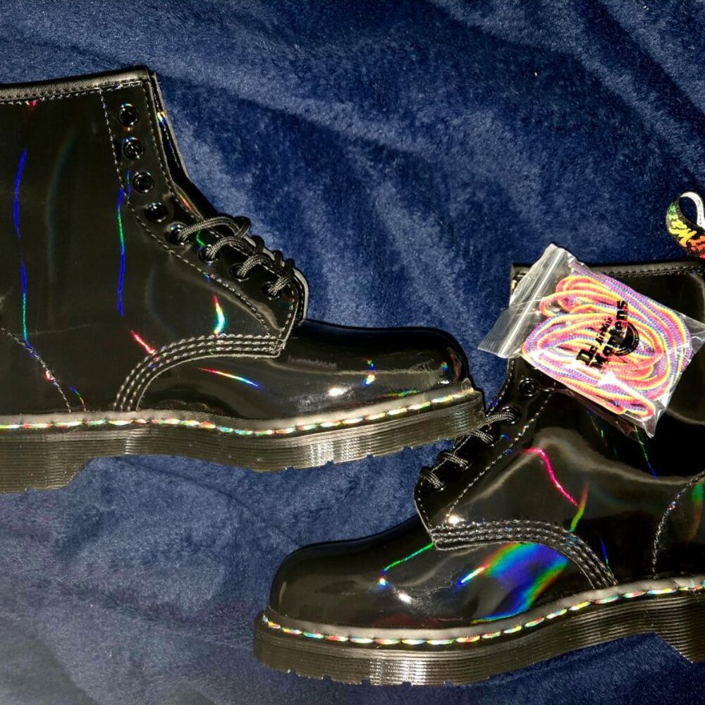 Dr. Martens Rainbow Oil Slick Boot 1460